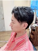 ツーブロックショート