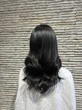 ビス リアン 川口店(Vis lien) 大人可愛い艶カラーカーキベージュブラウンロング