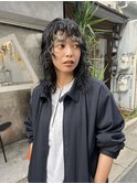 【chihiro】顔周りレイヤー+パーマで重軽ヘアー