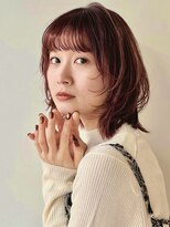 ガーデン 銀座(GARDEN)&nbsp;顔まわりレイヤー/ボブルフ/ウルフ/暖色/レッド/ボルドー/小顔