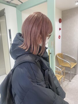 ヘーゼル 博多(HAZEL.) コーラルピンク/暖色カラー/ダブルカラー