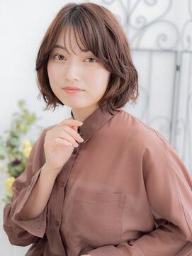 エイトサロン 八潮(8salon) 八潮/髪質改善/マロンベージュ☆ふんわりウェーブミディアムk