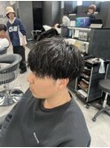 波巻きパーマ
