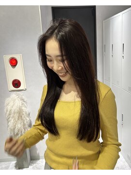 リアン バイ キートス(Lien by kiitos) ピンクブラウン/ベージュカラー/ロング/レイヤーカット