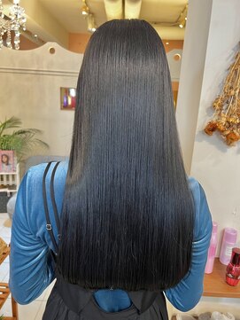 フレイストート(Frais Tout) 髪質改善縮毛矯正/美髪矯正/ブルーブラック/ロングヘア艶髪