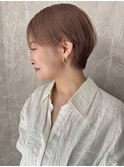 ミルクティーベージュ / 小顔ショート