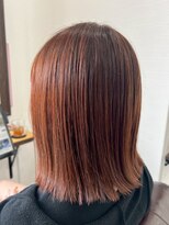 ミミックヘアー(MiMic hair)&nbsp;切りっぱなし/オレンジブラウン【桐生/桐生市/みどり市】