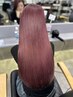 ケアブリーチ1回＋オンカラー＋髪質改善ケア ￥18700