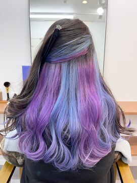 ランプ(Lamp) 白髪ぼかしにも◎バレイヤージュカラー ビフォアー&アフター