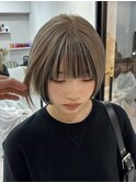 ハイライトハイトーンダブルカラー20代30代40代前髪長めULu