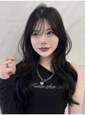 韓国ヘアふんわりレイヤーカット×グレージュカラー