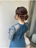 ヘアセットヘアアレンジ結婚式お呼ばれヘア北千住