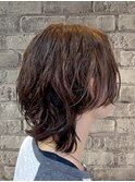 MEN’S/フェザーパーマ/サーフカール/刈り上げセンターパート