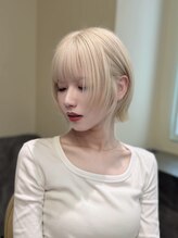 テン バイ アンブルリュクス 池袋(teN +by ambleluxe) 抜きっぱなしブロンド/ミニボブレイヤー