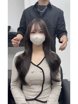 アクション 心斎橋店(ACTION) 最高級美髪エステ 韓国ヘア ブリーチなしグレージュ