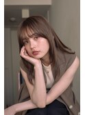 ナチュラルグレージュ×ロングレイヤー