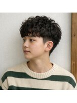 スープレックス ヘアーデザイン(SOUPREX HAIR DESIGN)&nbsp;メンズツーブロックカーリーパーマ　20代 30代 40代 50代 60代