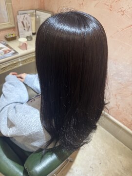 ジール(zeal) 着物ヘア/大人ガーリー/ダークアッシュ/似合わせカット/成田