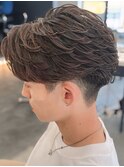 奈良men'sフェザーパーマフェザーショート