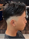 千葉駅MEN’S/波巻きツイストスパイラル/刈り上げセンターパート