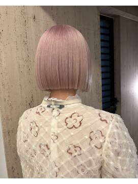 プネル 渋谷(PUNEL) くすみピンク/ボブ