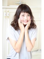 ヘアサロン ティファレス(Hair Salon TIPHARETH)&nbsp;外国人風波ウエーブとキュートなショートバングコラボレーション