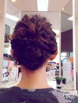 美容室 シャルドン 波ウェーブ 四つ編み