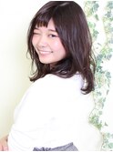 ゆるウェーブ。N.ダークトーンのバイオレットアッシュ。