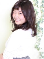 オーガニックサロン フェイス 梅田店(organic salon face) ゆるウェーブ。N.ダークトーンのバイオレットアッシュ。