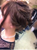 編み込みふんわり☆お姫様大人かわいいアップヘアスタイル