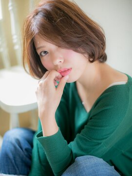 ブルー(BLUE) *CUORE水戸*…つやさらが決め手☆大人かわいい小顔フレンチボブb