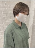 前髪あり　まるみショート