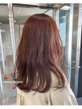 フォンズ(FONS) レッドブラウンカラー レッドカラー 暖色カラー ブリーチなし