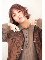 ファム(FAM)&nbsp;オン眉　パーマ　ハイライト　ショコラベージュ　代官山　中目黒