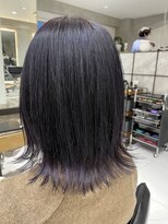 ワン 横浜(ONE005)&nbsp;外ハネ切りっぱなし×ラベンダーパープル