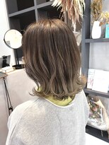 シエン(CIEN)&nbsp;切りっぱなし/グラデーション/グレージュ/タンバルモリ/波巻き