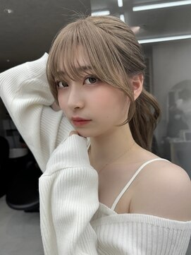 ロンド マーレ 天神大名店(Lond mare) 韓国くびれヘア/フェミニンロング/韓国ヘア/チェリーブラウン