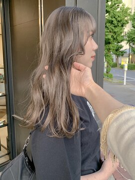 パークレーン アイス イヴェン(park lane ICI yeven) 【人気スタイル】ブリーチカラー　ミルクティーベージュ/Akari◎