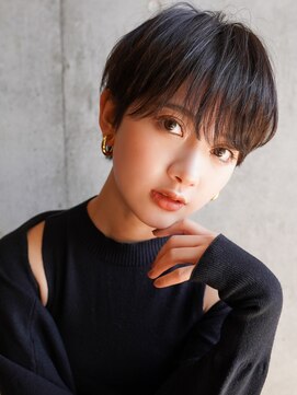 ラフィス ヘアーヴェイル 梅田店(La fith hair vail) 【La fith】アッシュブラック×マッシュショート