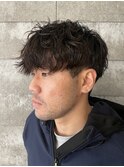 メンズマッシュスパイラルパーマ