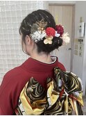 ◎成人式、振袖ヘアアレンジ