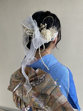 ラ クープ Lacoupe リボンヘアアレンジ　成人式ヘア