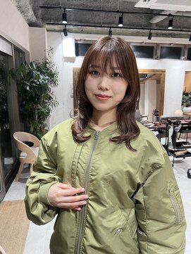 アドア 横浜(ADORE) 【ADORE横浜】ミディアムレイヤー×顔まわりカット