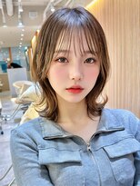 サンド 名古屋(sand)&nbsp;アプリコットオレンジくびれヘアハイライトカラー名古屋ショート