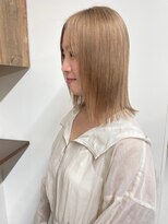 ベルクープス 天王寺店(Belle Coupes) 【BelleCoupes】ナチュラルハイトーン ぷつっとボブ