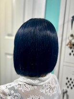 【ボブ×ダークブルーカラー】20代30代40代50代