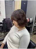 ボブとゆるパーマ