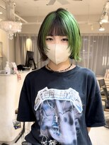 テトラ バイ ネオリーブ 横浜西口店(tetra by neolive)&nbsp;デザインカラー　ウルフカット　レイヤー　卒業式　横浜