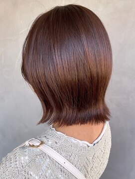 ビスクヘアデザイン(bisq hair design) 髪質改善カラー 艶カラー ブラウンカラー ミディアム