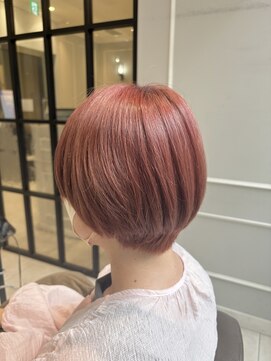 ネオリーブギンザ 銀座店(Neolive GINZA) ブリーチ必須　アプリコットピンクカラー　(銀座)